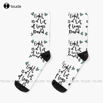 Восемь-Это Много Ног David Socks Оранжевые Носки Рождественский Подарок На Новый Год 360 ° Цифровая Печать Персонализированный Пользовательский Hd Высокое Качество