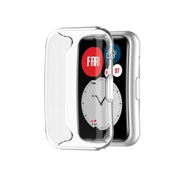 Новинка в мягкой защитной пленке, прозрачный силиконовый чехол из ТПУ для защиты смарт-часов Huawei Watch Fit от беременности