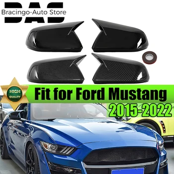 Крепление Для Ford Mustang 2015-2022 Крышка Зеркала Заднего Вида Автомобиля, Боковые Зеркала Заднего Вида С/Без Сигнальной Лампы, Аксессуары Для Экстерьера Автомобиля