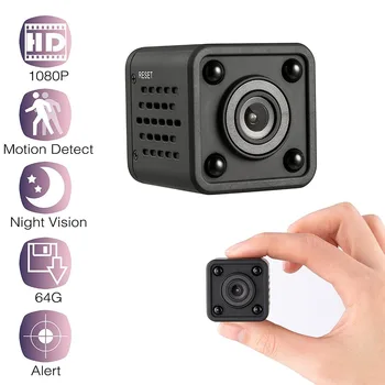 Мини-WiFi камера 1080P HD с дистанционным воспроизведением видео маленькая микрокамера Обнаружения Движения Ночного Видения Домашний Монитор 64G мини-видеокамера
