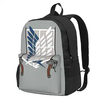 Логотип Скаутского Полка С Odm Снаряжением-Дизайн Рюкзака Для 3D-печати Attack On Titan Студенческая сумка Ackerman Titans Eren Yeager Hanji Scouts