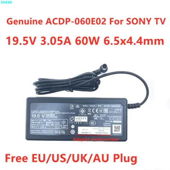 Подлинный ACDP-060E02 ACDP-060S01 19,5V 3.05A 60 Вт Адаптер Переменного Тока Для SONY TV KLV-32EX330 KDL-40W650D KDL-32R430 Зарядное Устройство