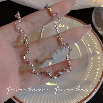 INS Маленькое ожерелье неправильной геометрической формы, женская цепочка-ошейник в крутом стиле, Универсальные аксессуары для темперамента, колье