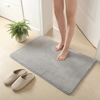Сверхмягкий коврик у входа в домашнюю ванную комнату, впитывающий коврик для унитаза