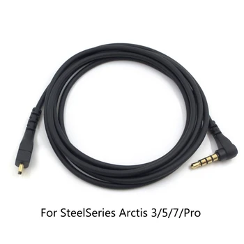 Съемный 3,5 мм кабель для игровых наушников с регулятором громкости 1,5 м для игровых гарнитур Arctis 3 5 7 Pro Шнур-кабель