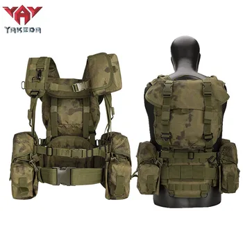 YAKEDA Тактический Военный Жилет Нагрудная Установка MOLLE Combat Открытый Треккинг Охота Пеший Туризм 3D Рюкзак Прочный Быстросохнущий Пупок