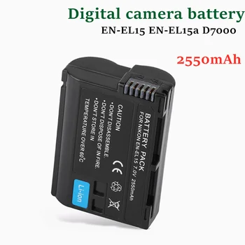 Аккумулятор цифровой камеры 2550 мАч EN-EL15 EN-EL15a Аккумулятор для Nikon D7000 D7100 D7200 D850 D750 D7500 D810 D500 D800 D610EN-EL15b