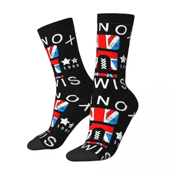 Носки контрастного цвета от England 11 Lennoxs И Lewis, эластичные носки, забавная новинка, графический винтаж