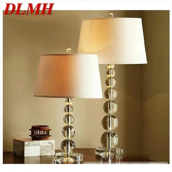 Креативная настольная лампа DLMH, современный светодиодный светильник с абажуром из хрустальной тыквы, декоративный светильник для домашней спальни