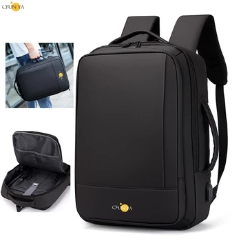 CFUN YA Роскошный Многофункциональный 15,6-дюймовый рюкзак для ноутбука с USB-зарядкой, Водонепроницаемый Городской деловой рюкзак, школьный рюкзак, дорожная сумка